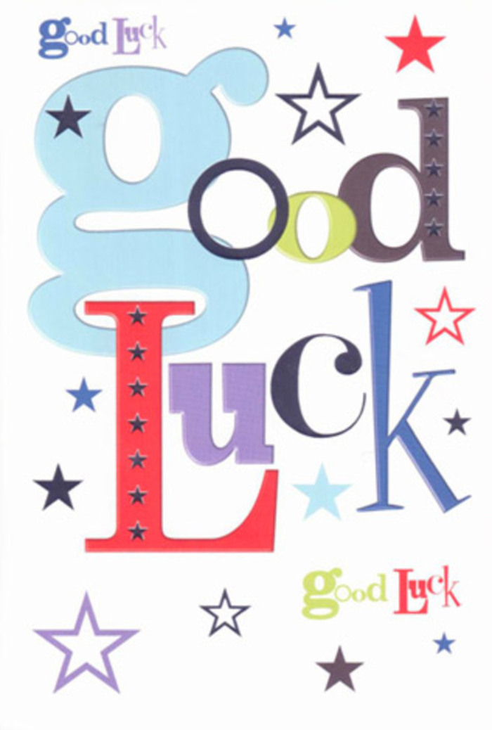 A dazzling good luck card, styled with East Finchley's characteristic vibrancy, stands as an emblem of optimism and goodwill. Its crisp white canvas is splashed with a parade of jubilant letters-some wide and bathed in pastel blue, others slender and painted in striking midnight or exuberant scarlet. In true local fashion, the design evokes the feeling of communal encouragement that pulses through East Finchley's friendly streets, from the bustle of the High Road to the tranquillity of the community allotments. Brilliantly coloured stars, in lively navy, lilac, olive green, and sunrise orange, meander across the card's surface, adding a touch of whimsy that captures the warmth of friends and family who gather to celebrate each other's aspirations. Ample white space gives each element room to shine, much like the thoughtfully arranged blooms at a neighbourhood florist's studio. The texture is smooth and reassuring underhand, hinting at the meticulous care embodied in every card or bouquet that leaves the shop. It radiates encouragement, its modern, spirited composition echoing the laughter and heartfelt applause exchanged at local gatherings. With every glance or touch, the card becomes a lucky talisman-a tangible reminder of hope, pride, and community spirit, ideal for journeys that begin from the heart of East Finchley.